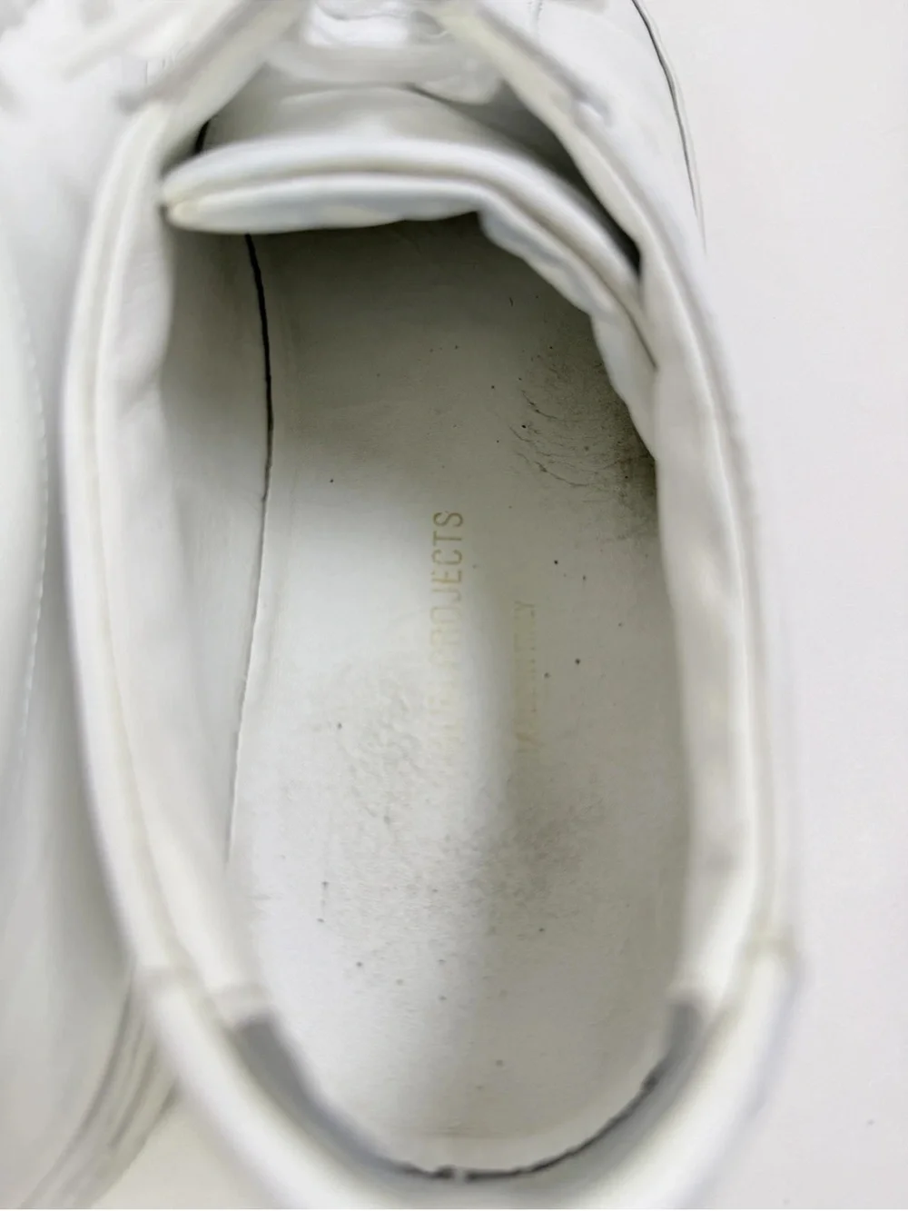 Common Projects White Leather Low-Top Sneakers
